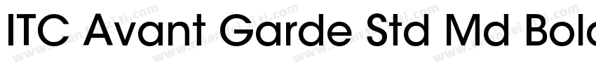 ITC Avant Garde Std Md Bold字体转换